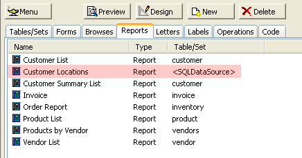 Sqr Edit Existing Report